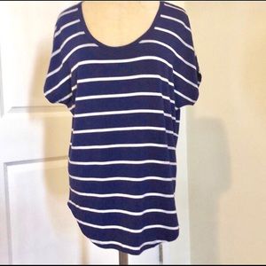 Express 111 line Nautical striped tee. Runs big